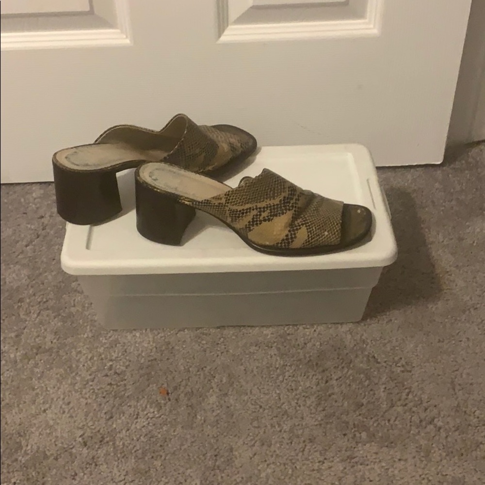 Beige and Brown Slides
